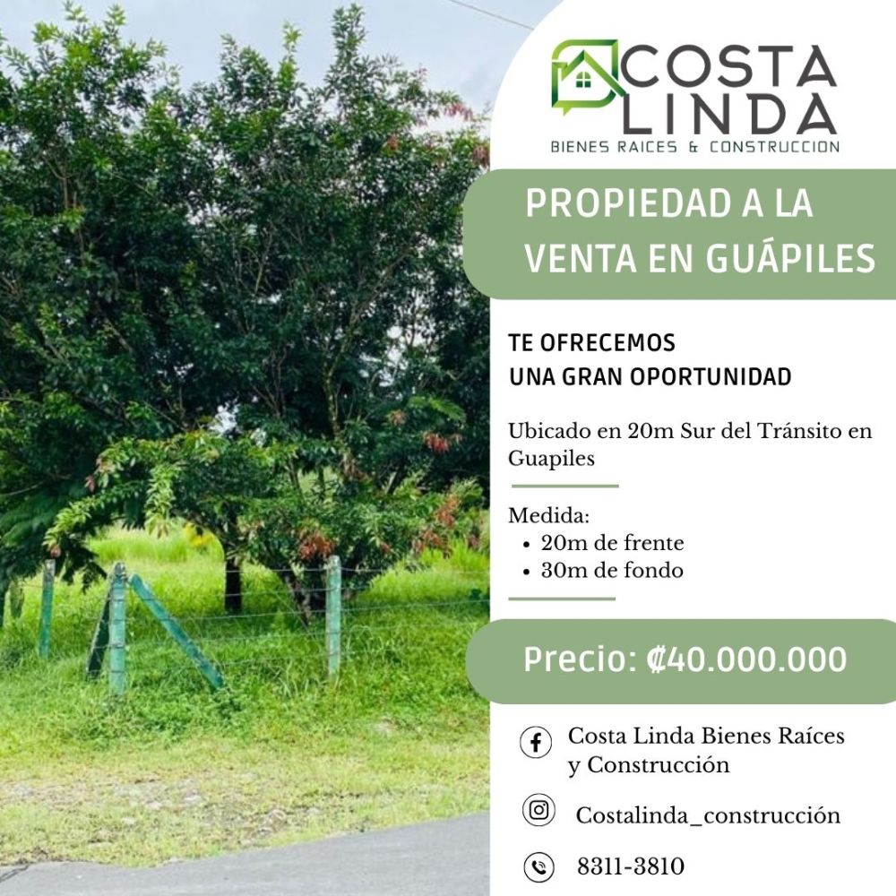 Propiedad en Guapiles, Costa Rica, Guapiles