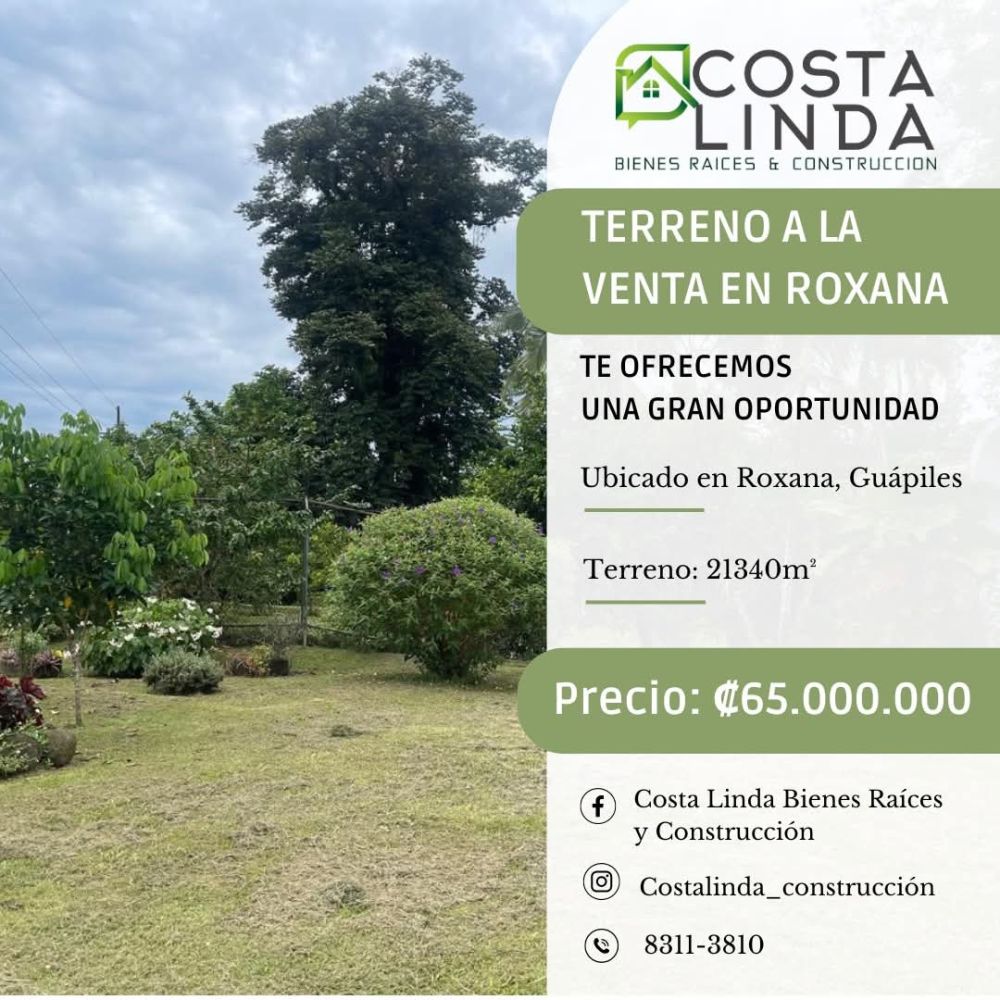 Terreno general en Venta en Guapiles, Costa Rica