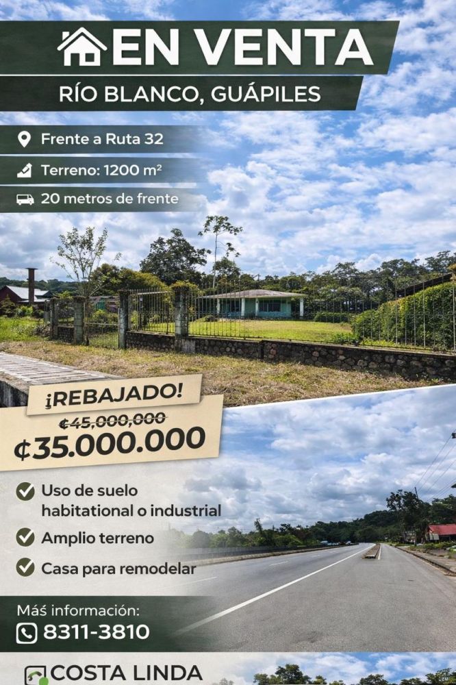 Propiedad en Guapiles, Costa Rica, Guapiles