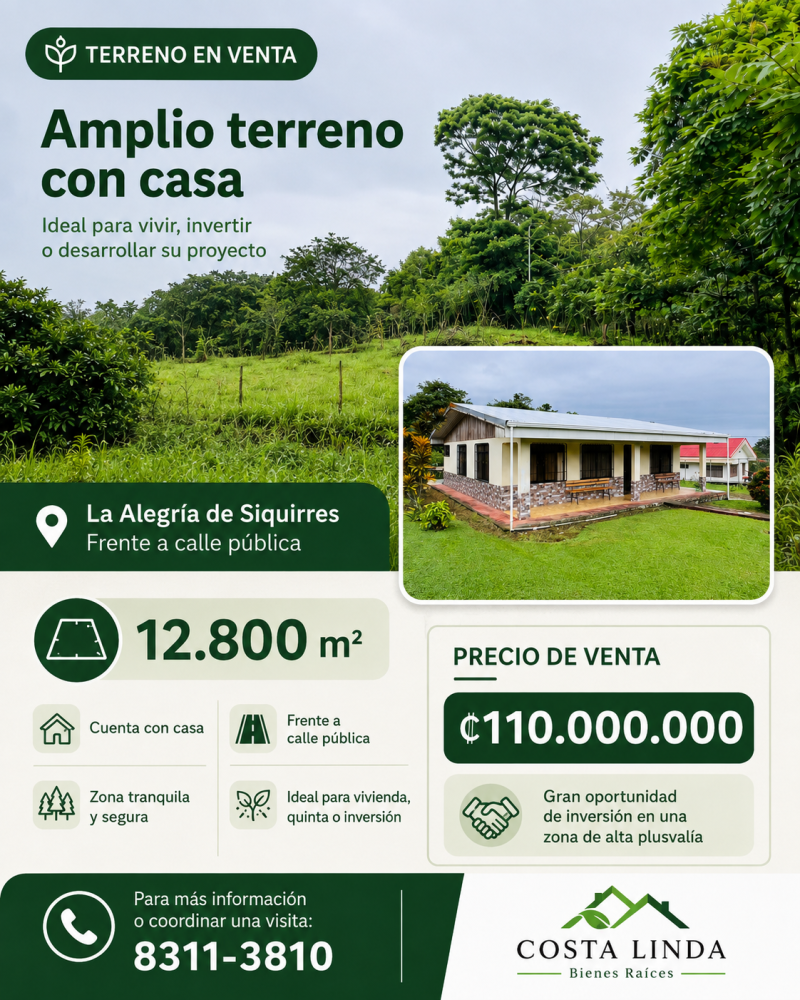 Propiedad en Guapiles, Costa Rica, Guapiles