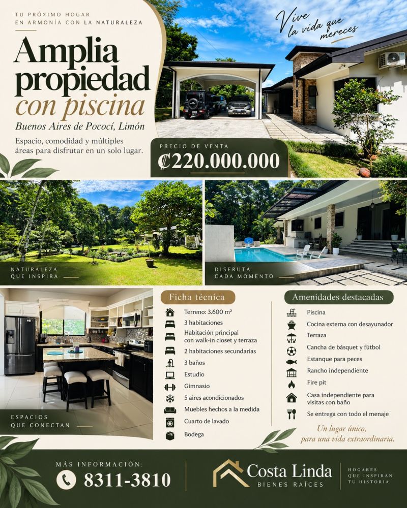 Propiedad en Guapiles, Costa Rica, Guapiles