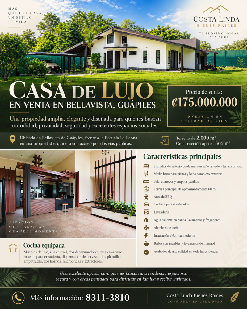 Propiedad en Guapiles, Costa Rica, Guapiles