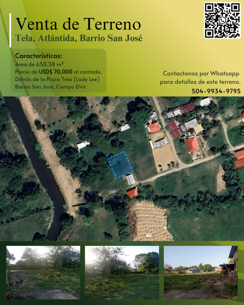 Terreno general en Venta en Tela, Honduras