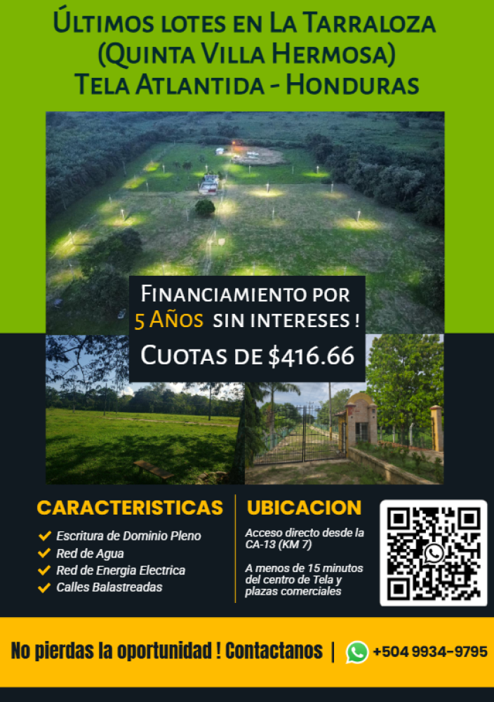 Propiedad en Tela, Honduras, Tela